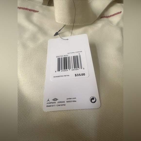 Jordan Brand “It Had To Be The Shoes” Zippered Tote Bag NWT Micheal Jordan NWT - Picture 3 of 5